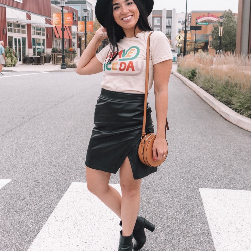 Loft Faux Leather Skirt